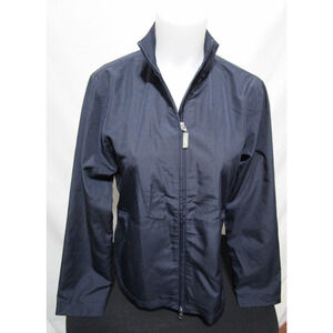 Cutter & Buck WeatherTec Dark Blue Windbreaker Jacket Women Sz M